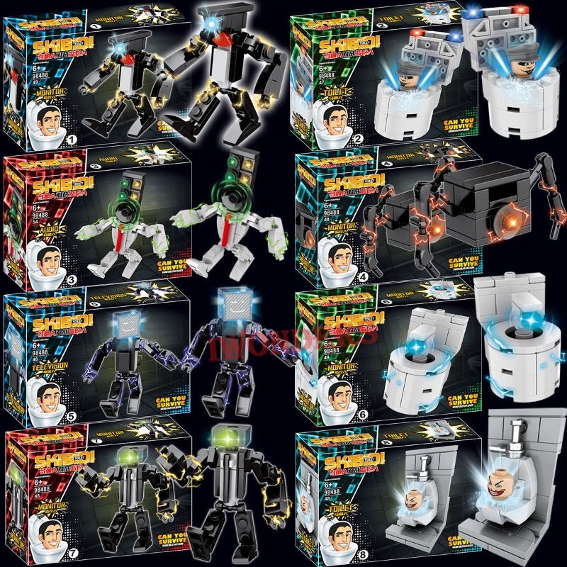 Skibidi Bộ Đồ Chơi Lắp Ráp toilet 7098 Cho Bé Trai Siêu mới giá tốt