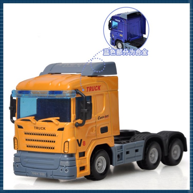 Ma Mô Hình Xe container Bằng Hợp Kim Tỉ Lệ 1: 64