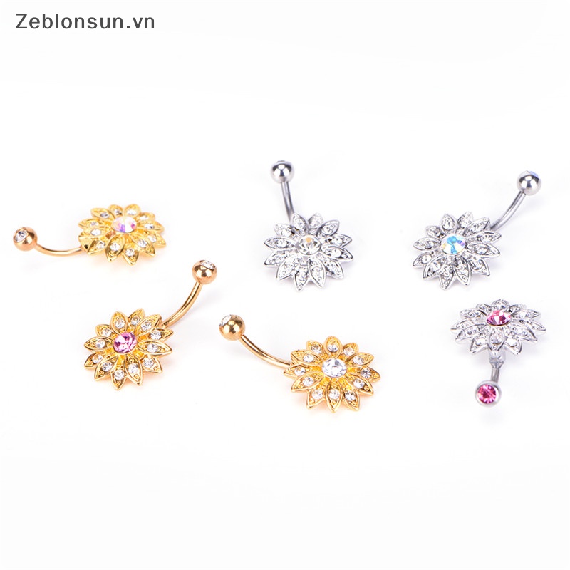 Khuyên Rốn Đính Đá Pha Lê hot