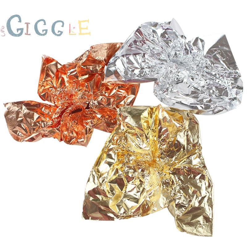 100 Sheets ceiling decor Silver Copper Leaf Gilding photo frame DIY Foil Paper