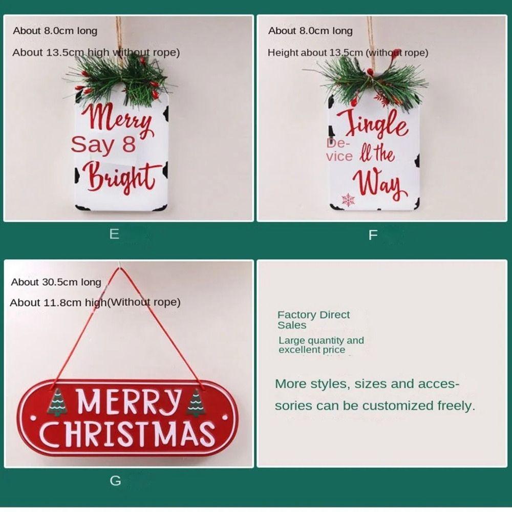Thẻ Chào Mừng Giáng Sinh Bằng Sắt diy Sáng Tạo Trang Trí Cây Thông Noel
