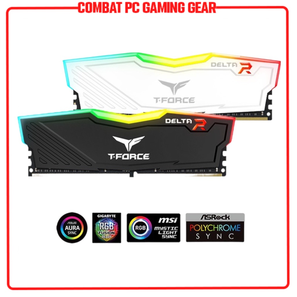 Ram Máy Tính Team TeamGroup T-Force Delta RGB 8GB 16GB 3200MHz 3600MHz Hàng Chính Hãng Npp Viễn Sơn