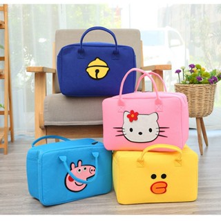 Túi du lịch vải nỉ, Túi đựng đồ đa năng cỡ lớn họa tiết hoạt hình dễ thương M57