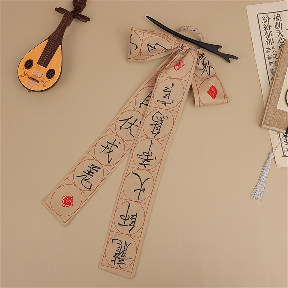 Trâm Cài Tóc Phối Dây Ruy Băng Phong Cách Trung Hoa Cổ Điển Cho Nữ