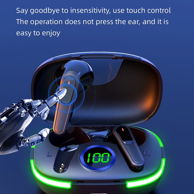 Tai Nghe bluetooth Không Dây pro80 tws 5.1 hifi Mpx4 Có Màn Hình led Chất Lượng Cao