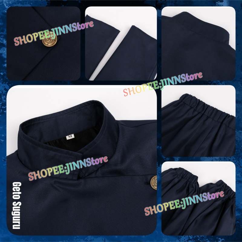 - Jn -  Bộ Trang Phục cosplay Nhân Vật anime Goo suguru gojo anime jujutsu kaisen