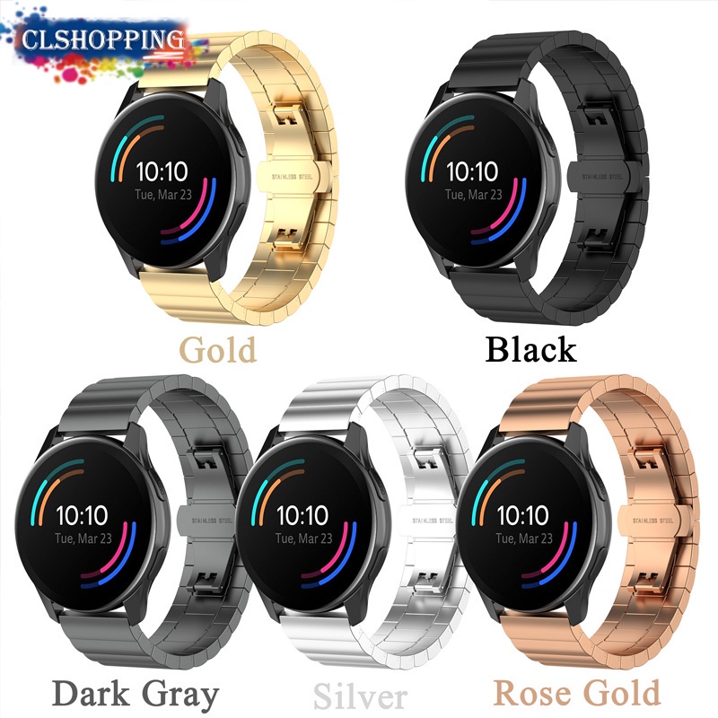 Dây Đeo Inox 20mm 22mm Cho Đồng Hồ Thông Minh Samsung Galaxy Watch 3 Classic / Active 2 / 3 / Gear S3 GT2 GT3 pro amazfi