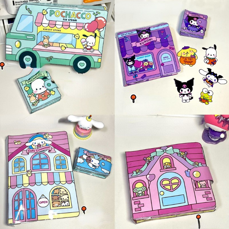Sanrio Sách Đồ Chơi Bóp Giảm Căng Thẳng Hình Động Vật Dễ Thương diy