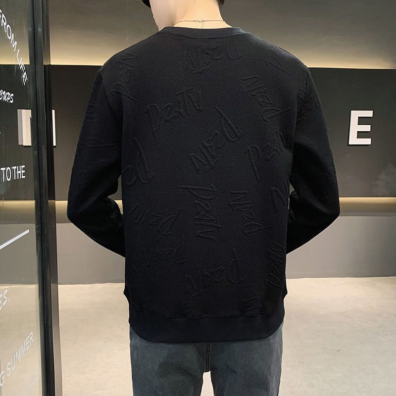 Áo Thun Tay Dài Dáng Rộng Phong Cách Hàn Quốc Thời Trang Mùa Thu Mới Cho Nam