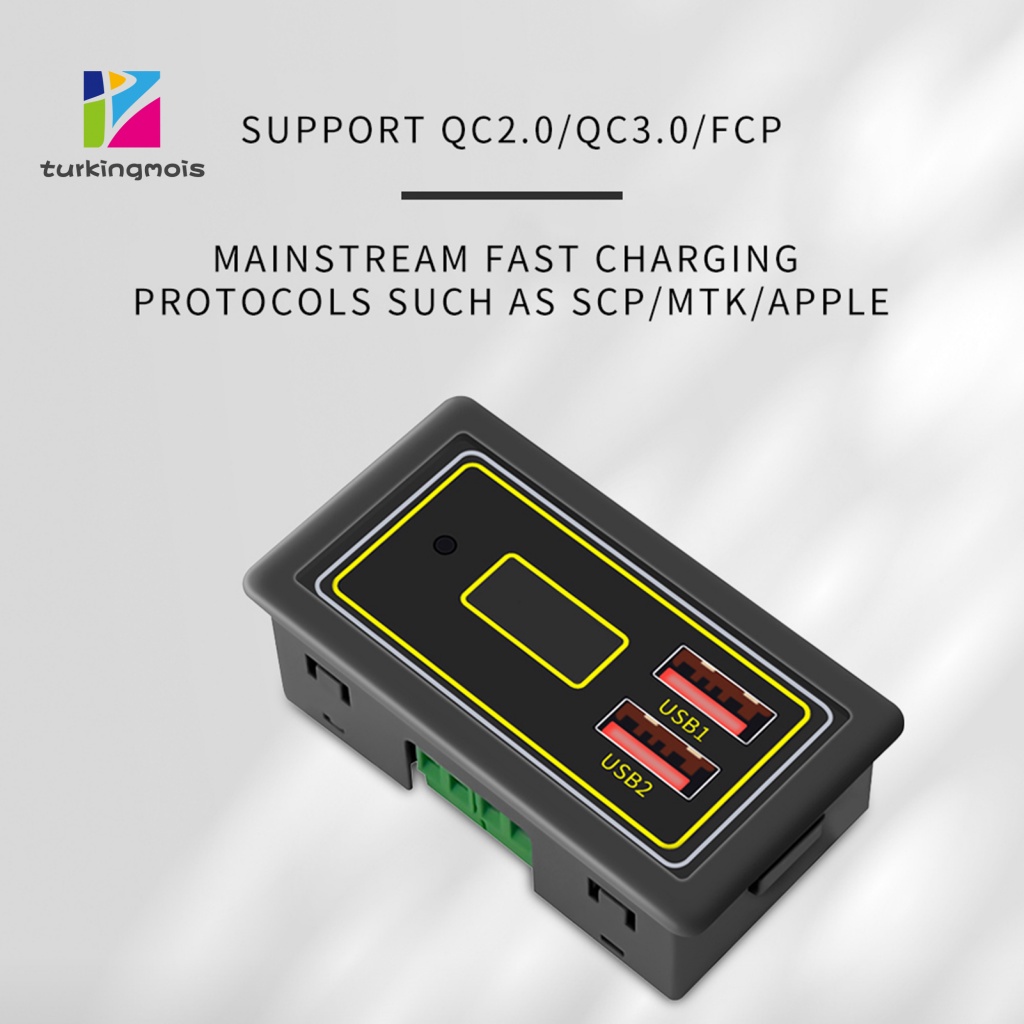 Ztur_dicator Điện Áp Chỉ Báo Pin Màn Hình lcd Với Cổng usb Cho Xe Hơi 12v / 24v