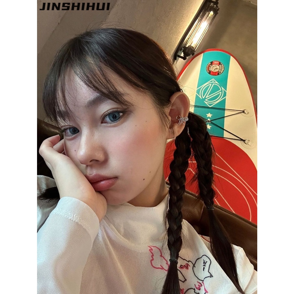 JINSHIHUI áo phông áo thun nữ croptop baby tee Cute Popular Vintage xu hướng WMY2392ZX8 42Z231019