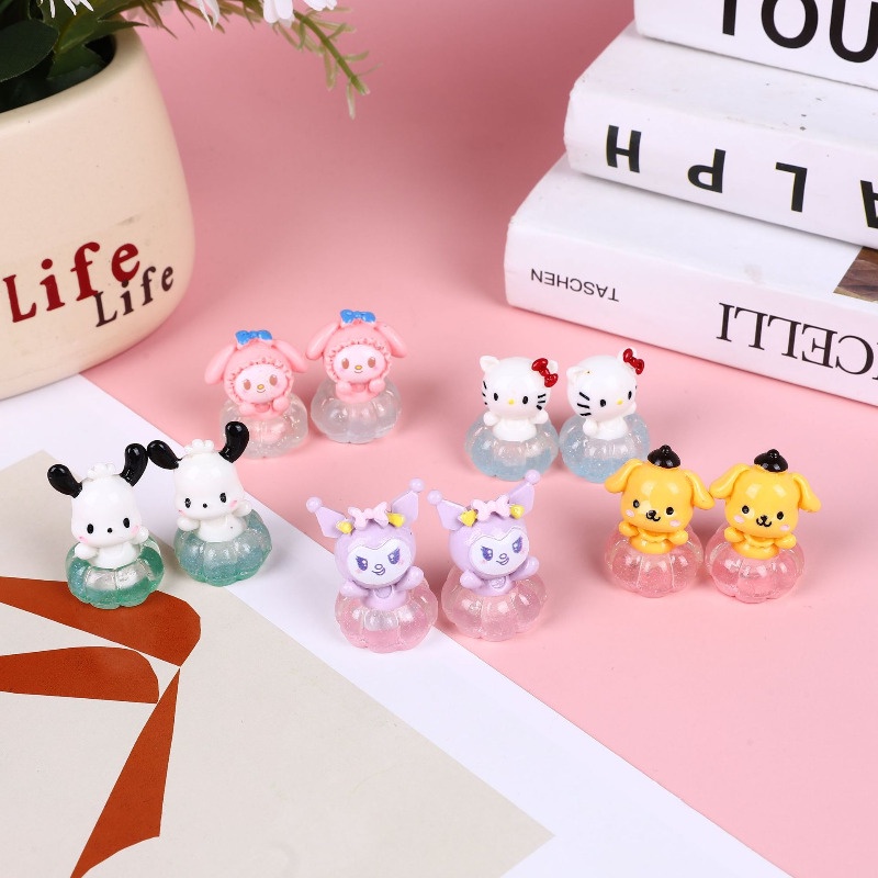 Hoạt Hình Vòng Tròn Phát Sáng Bằng Nhựa resin Trang Trí Phong Cảnh / Xe Hơi / Làm Đồ Thủ Công diy