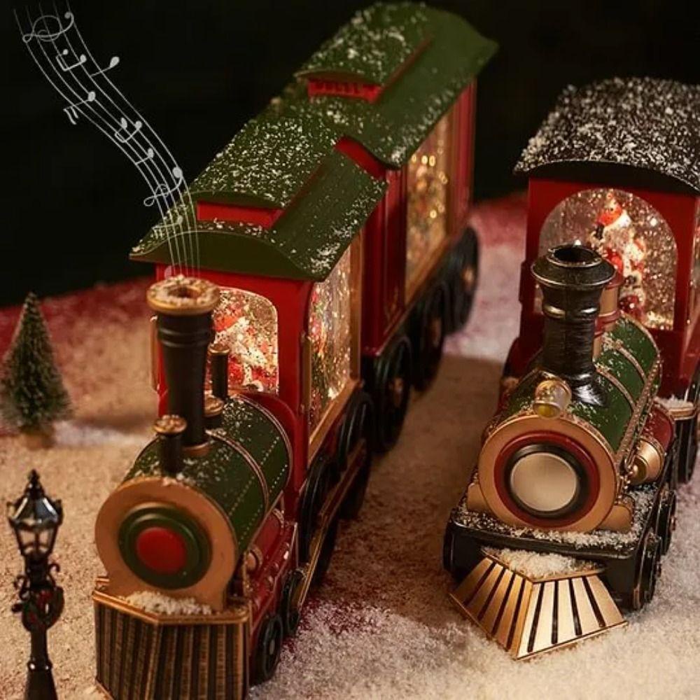 Hộp Nhạc Hình Tàu Lửa thomas / Ông Già Noel / Ông Già Noel / Người Tuyết Giáng Sinh Nhiều Màu Sắc