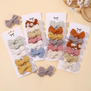 Set 6 kẹp tóc nơ dễ thương cho bé gái