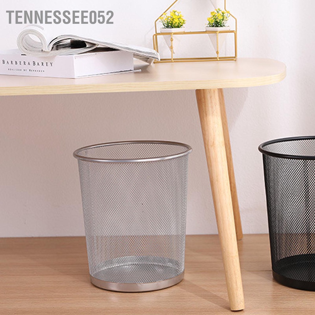 Thùng Rác Văn Phòng Lưới Kim Loại（23*26*18.5cm）Hình tròn