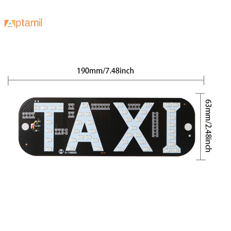 Đèn led 12v 12v taxi Có Cáp usb Cho Xe Hơi