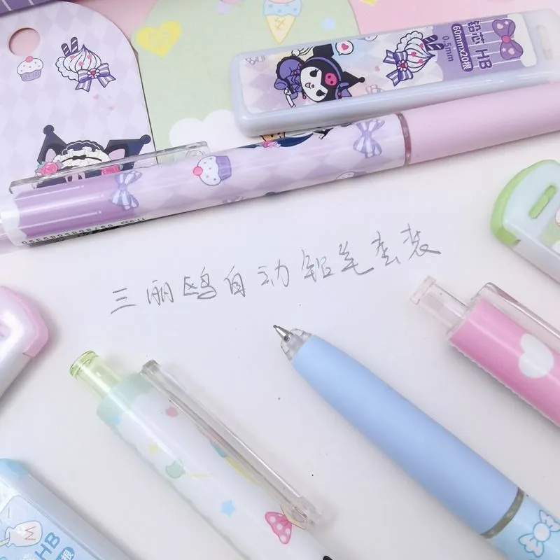 SANRIO Dễ Thương Bộ Bút Chì Ngòi 0.5mm Kèm Lõi Thay Thế Hình melody Đáng Yêu