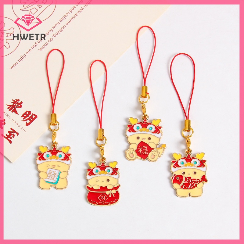 Móc Khóa Điện Thoại Bằng Hợp Kim Hình Rồng Dễ Thương 2024 Mới