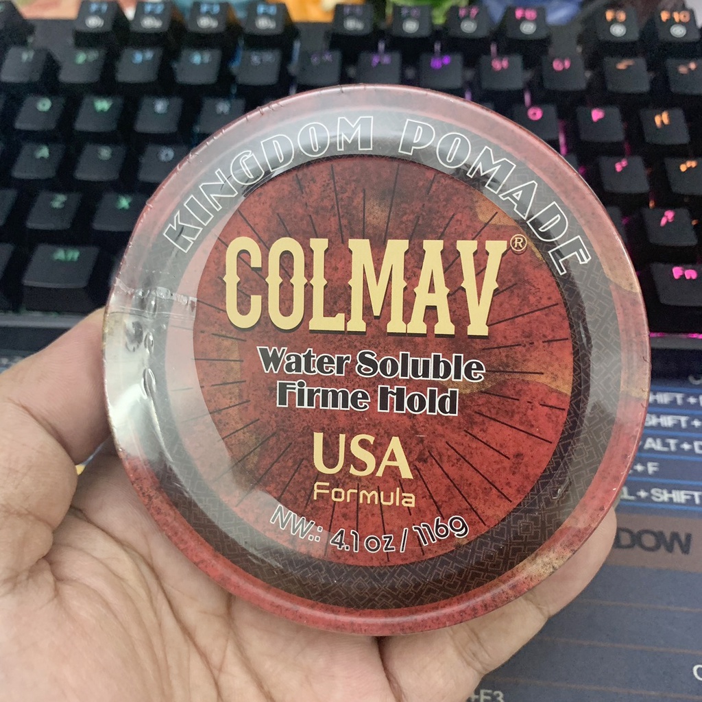 Sáp Vuốt Tóc Nam COLMAV Kingdom Pomade Red - 116Gram, Giữ Nếp Cao Cấp Hương Nước Hoa - Pomade Tạo Kiểu Tóc Hot Nhất 2023