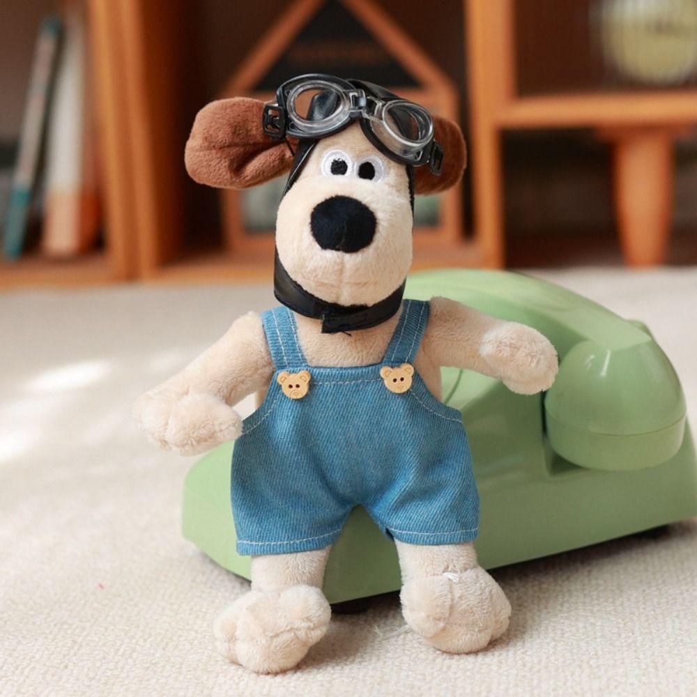 Mmluck Đồ Chơi Cún Nhồi Bông 23cm Mặc Áo Len Kẻ Sọc Màu Trơn Hoạt Hình wallace & gromit 23cm
