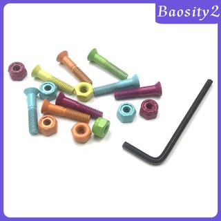 [Baosity2] Bộ 8 Vít Phần Cứng Bánh Xe Ván Trượt Bằng Thép 1 Inch