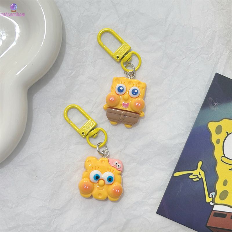 Miu🔮Móc Khóa Hoạt Hình spongebob Sao Biển Sáng Tạo Trang Trí Ba Lô Cho Nữ