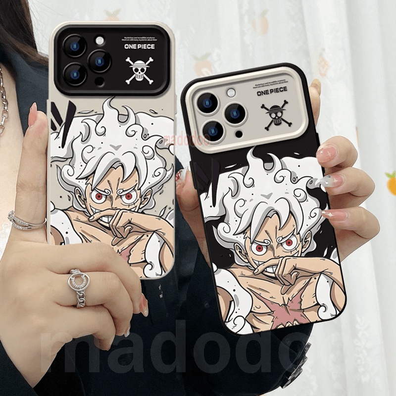 Ốp lưng Soft Samsung Galaxy A05 A05S A15 A04 A04E A03 Core A02S A03S A02 A11 A12 A13 A21S A22 LTE A31 A51 A71 4G A50 A50S A30S M12 M02 M11 M32 M22 Cartoon One Piece Gear Fifth: Sun God Nika Monkey D Luffy anime Fine Hole Large window Phone Case DSC 09