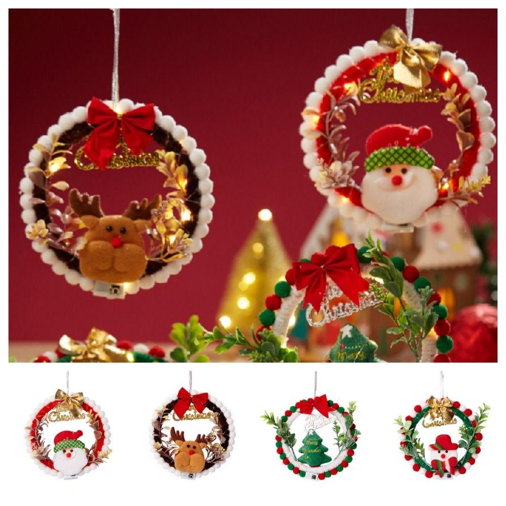 Mmluck Vòng Hoa Giáng Sinh Treo Tường Trang Trí Thủ Công diy