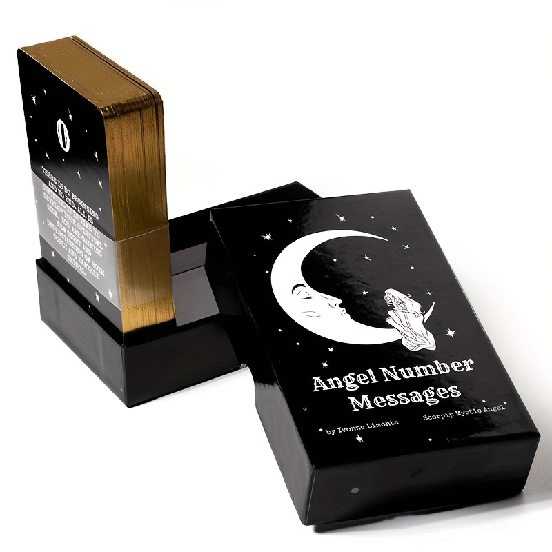 Bộ Thẻ Bài Trò Chơi Ghi Chú Hình Thiên Thần oracle Cạnh Mạ Vàng