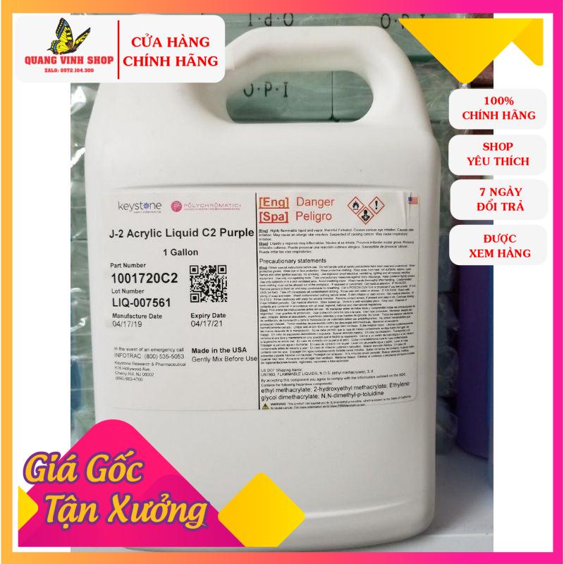 Dung dịch tím Keystone chính hãng nhập khẩu từ Mỹ - nước đắp bột nặn hoa lâu khô can 3.8 lít (cam kết 100% mỹ)