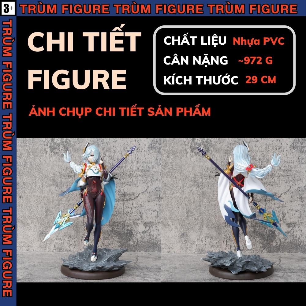 Mô Hình, Figure Genshin Impact Shenhe Cầm Thương Anime, Game - Full Box Trùm Figure