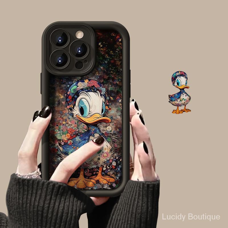 Apple Ốp Điện Thoại Hình Vịt donald Cho Iphone 13 / xsmax 14Promax 13 / 12 11 / xsmax x r3g4