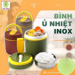 Cặp lồng giữ nhiệt inox 2 ngăn Việt Nhật Có Quai Xách