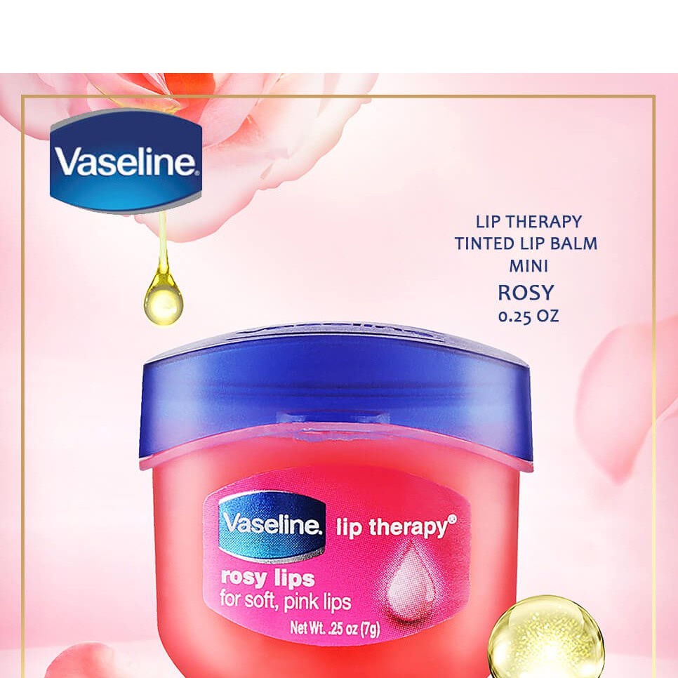 [MẤT HỘP] Sáp Son dưỡng môi Vaseline Lip Therapy Rosy Lips 7g