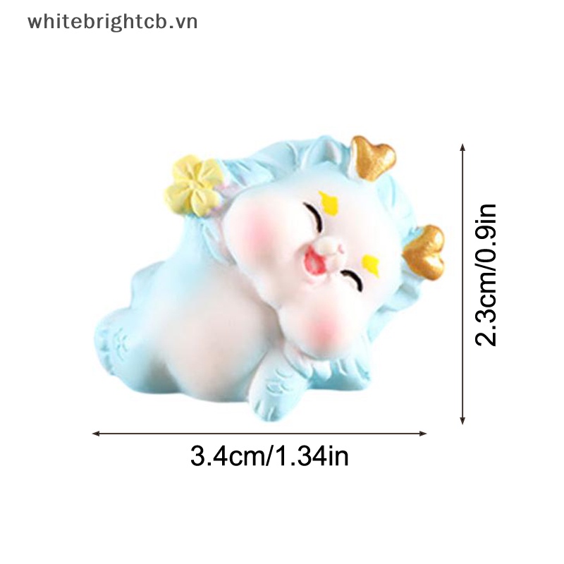 Đồ trang trí Rồng Hoạt Hình mini Trang Trí Phong Cảnh / 1 Con Giáp Năm 2024