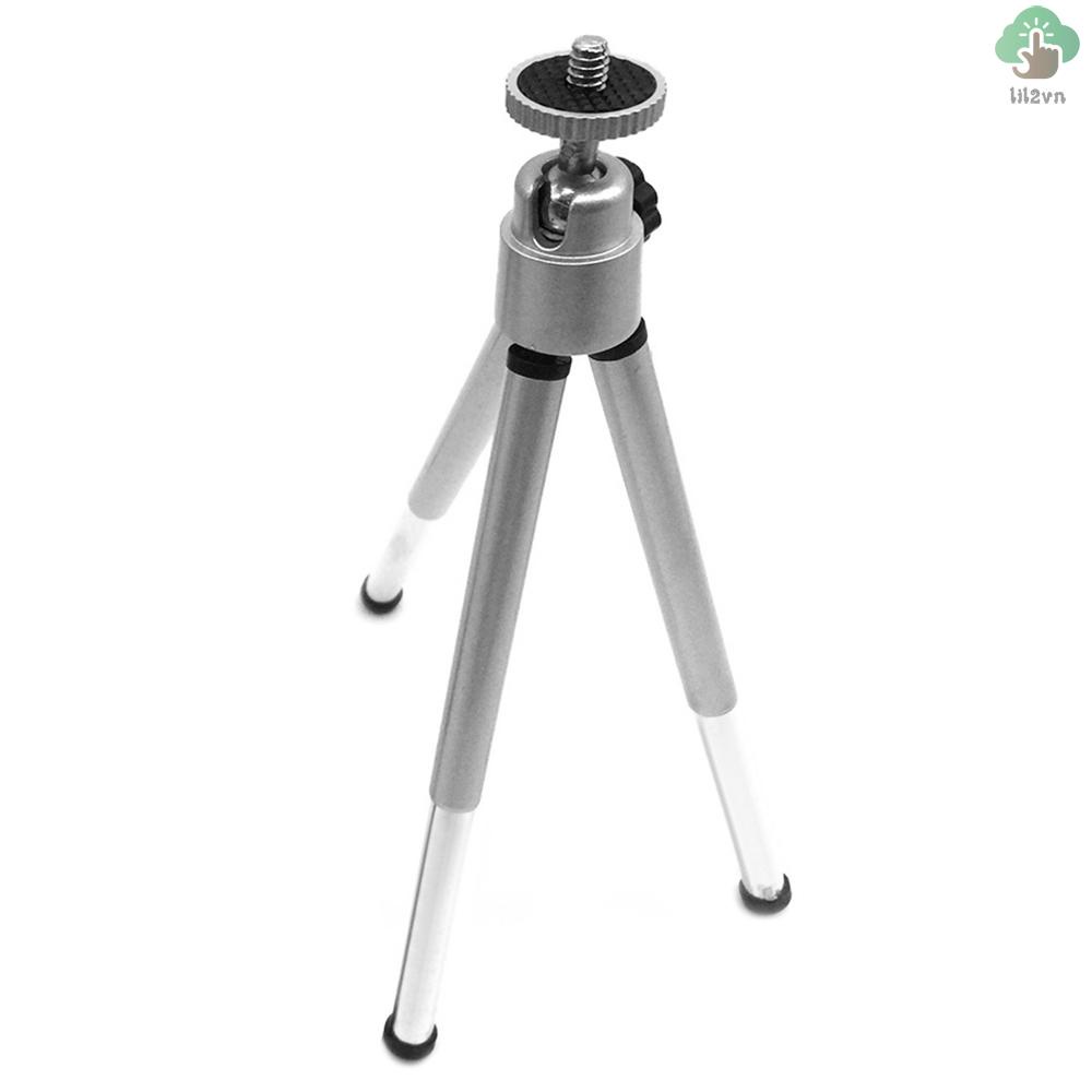 Giá Đỡ Ba Chân mini Linh Hoạt Bằng Hợp Kim Nhôm Màu Bạc Cho Máy Chiếu