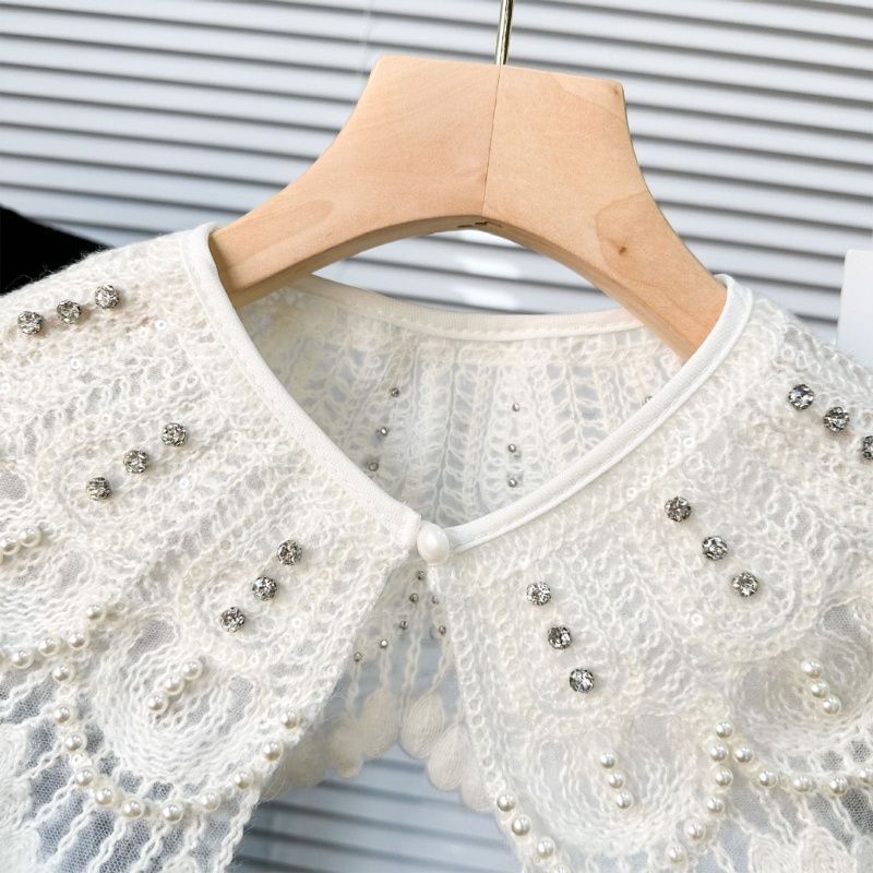 Cổ Áo Giả Thêu Trang Trí Thanh Lịch Thời Trang Dành Cho Nữ