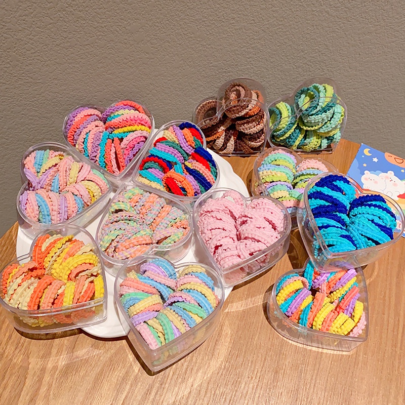 Dây Buộc Tóc Cao Su Co Giãn Phối Ren Nhiều Màu Phong Cách Mới 2023 Cho Bé Gái