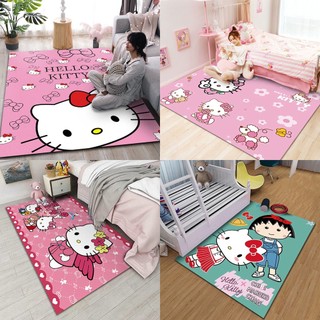 Hellokitty thảm chùi chân hình hello kitty 80 120cm / 60 90cm / 50 * 80cm