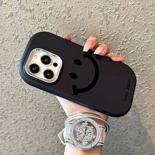 Đen Ốp Điện Thoại Mềm Chống Bụi Chống Rơi Họa Tiết Mặt Cười Cho iphone 11 12 13 pro max x xr xs max 14 pro max
