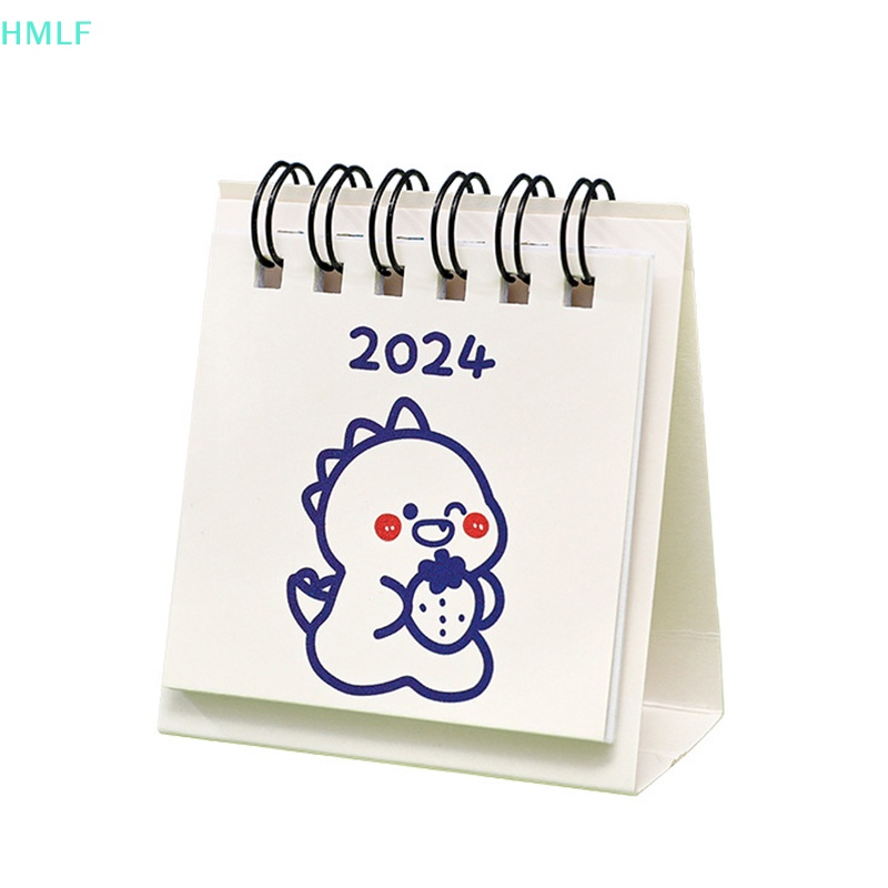 Lịch Để Bàn mini Năm 2024 Họa Tiết Hoạt Hình Đơn Giản Để Bàn Trang Trí Văn Phòng / Học Sinh