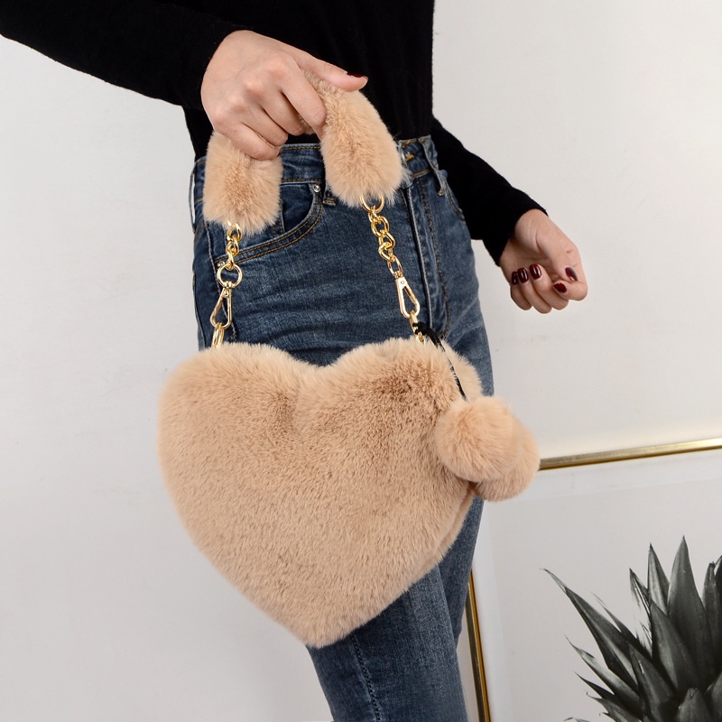 Túi Xách nylon Hình Trái Tim Cho Nữ