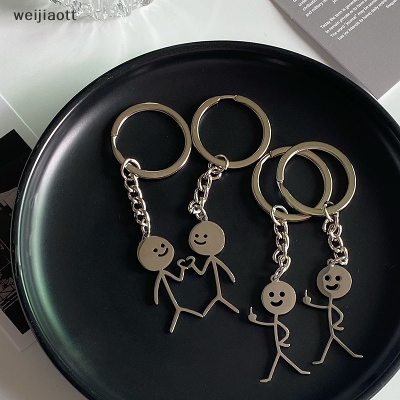 Weijiaott interesg Móc Khóa Hình Ngón Tay Giữa Trái Tim Dễ Thương Cá Tính Vui Nhộn Cho Cặp Đôi vn
