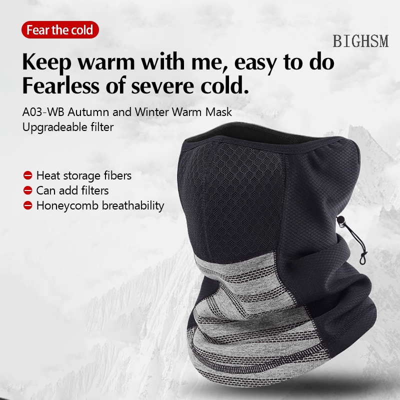 Mũ Trùm Đầu Đi Xe Đạp Kèm Mặt Nạ Giữ Ấm Chống Gió Mùa Đông