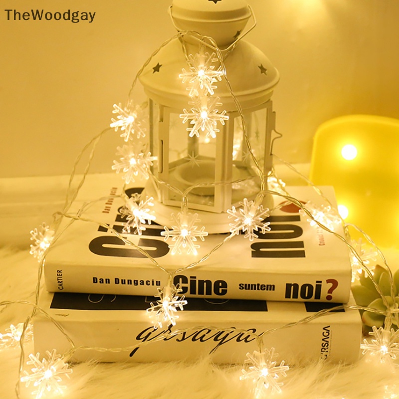 Dây Đèn led 3m Hình Bông Tuyết Trang Trí Giáng Sinh Năm Mới