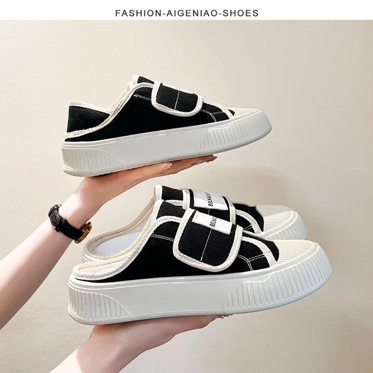 Giày Thể Thao Vải canvas Đế Dày Phong Cách Mới 2023 Cho Nữ