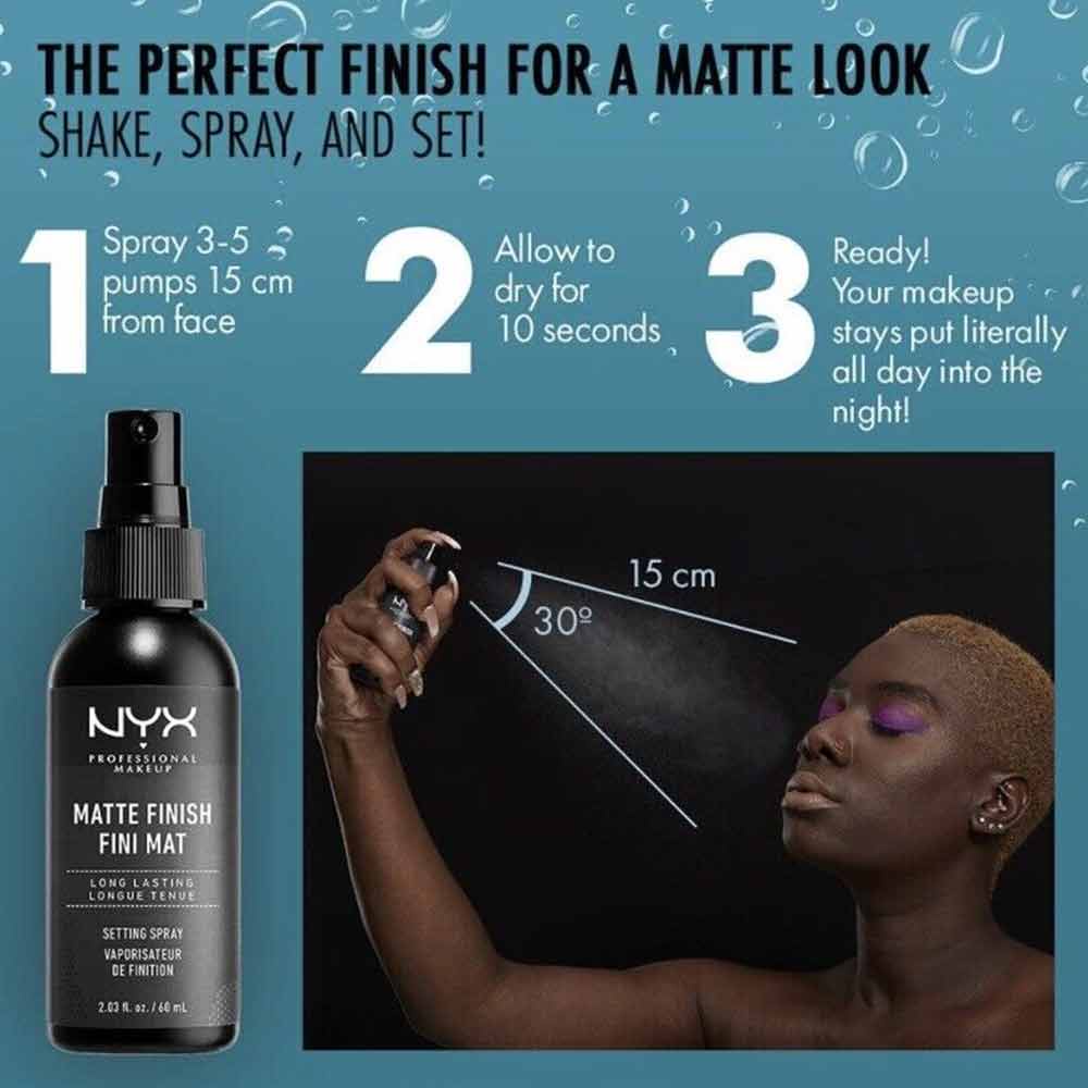 NYX durable oil control waterproof makeup spray, suitable for mixing oily leather