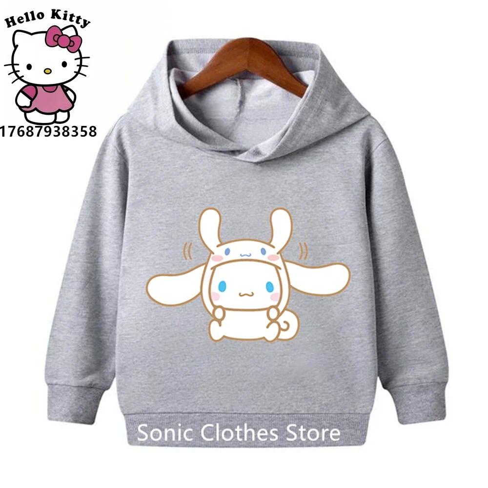 Áo Hoodie Phong Cách cinnamoroll 2024 Thời Trang Mùa Thu Ấm Áp Dành Cho Trẻ Em