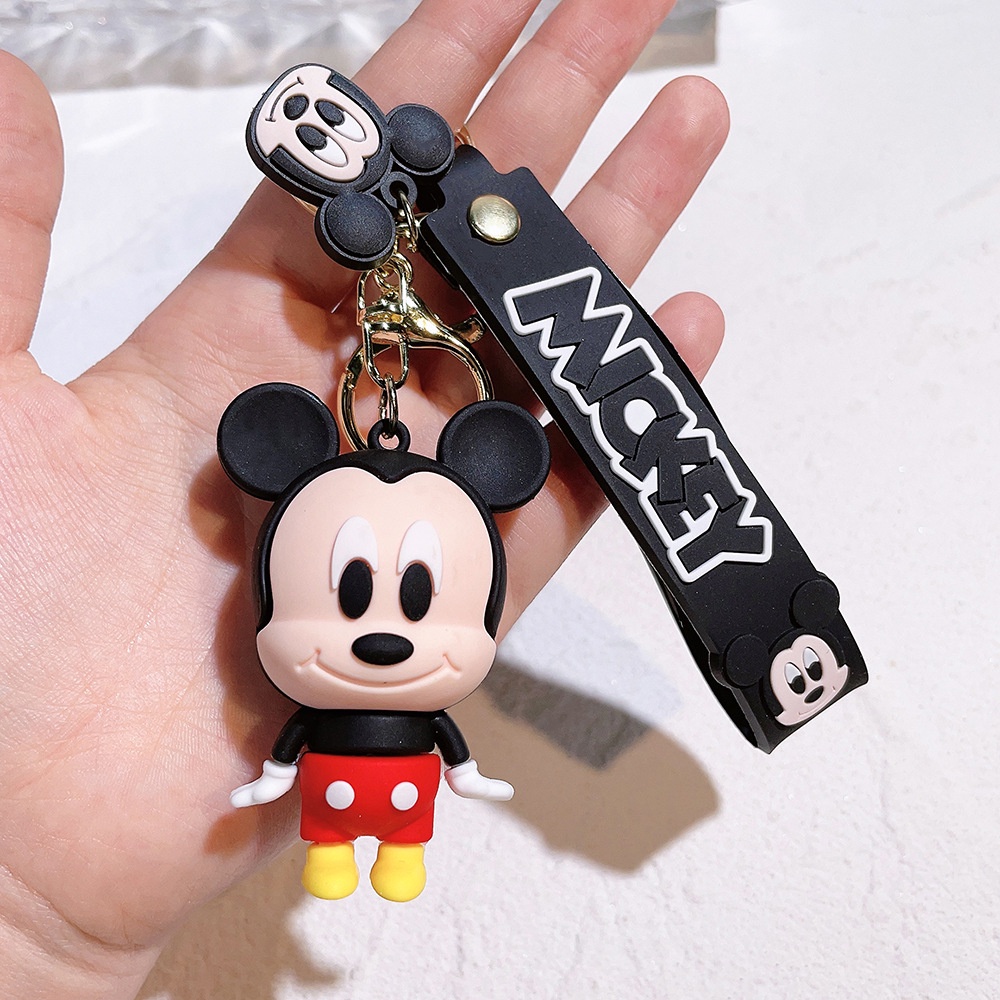Móc Khóa Hình Chú Chuột mickey minnie stitch Dễ Thương