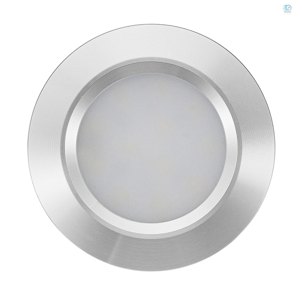 "12LED RV Boat Recessed Ceiling Light Round Shape Ultra-Thin Camper Interior Lighting"